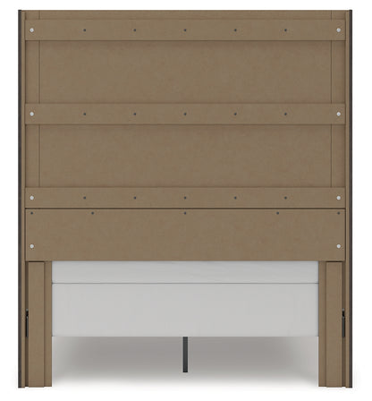 Fraluna Charcoal Queen Panel Storage Bed - PCB3370B4