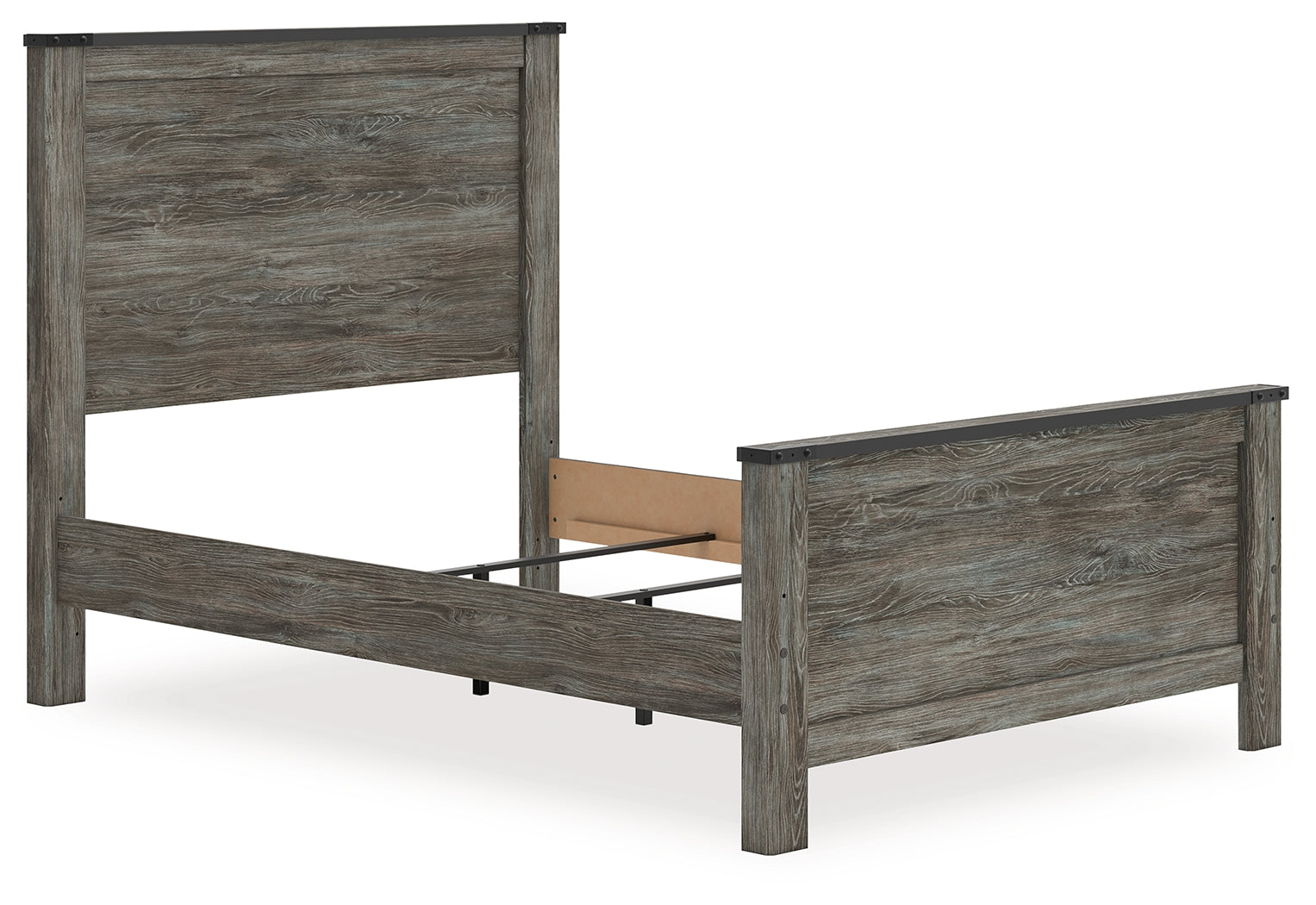 Frandern Black/Gray Full Panel Bed - B4480B19