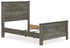 Frandern Black/Gray Full Panel Bed - B4480B19