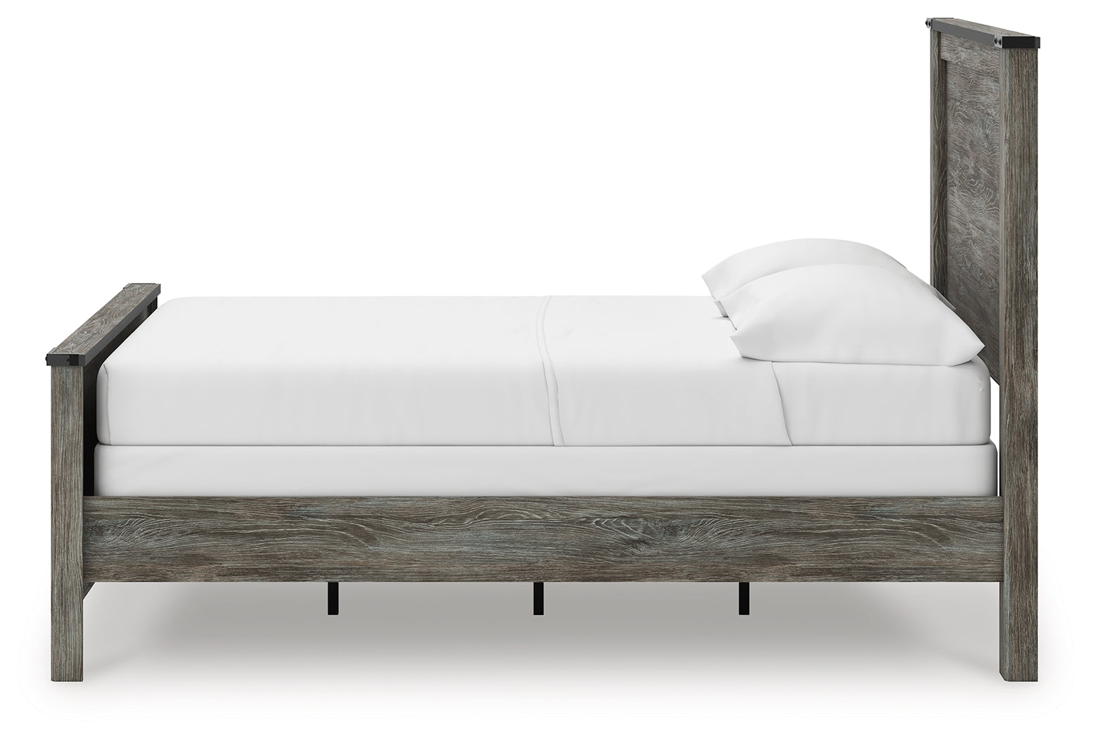 Frandern Black/Gray Full Panel Bed - B4480B19