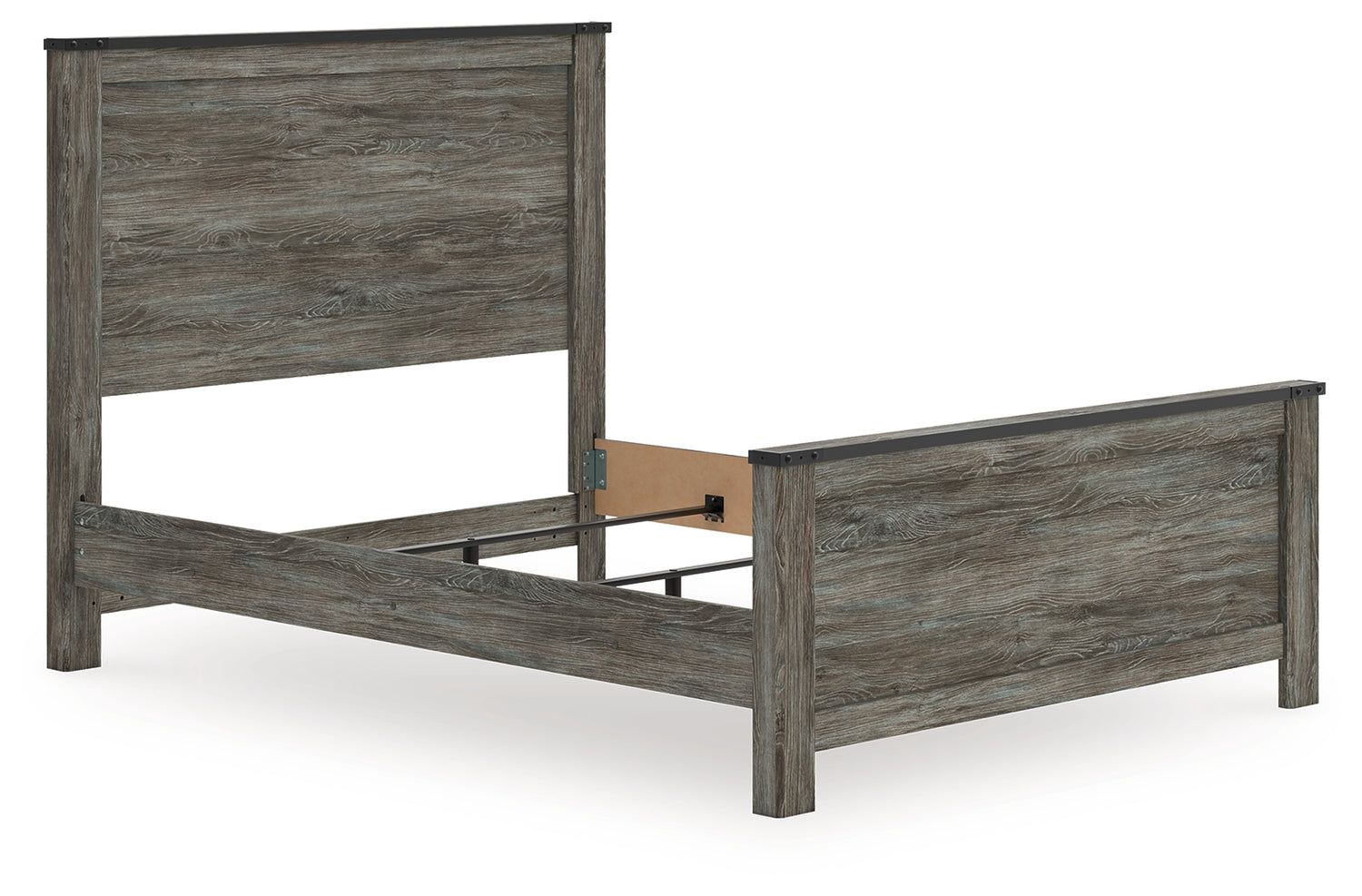 Frandern Black/Gray Queen Panel Bed - B4480B21