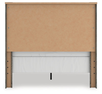 Frandern Full Panel Bed, Dresser and Mirror - B4480B20