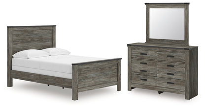 Frandern Full Panel Bed, Dresser and Mirror - B4480B20