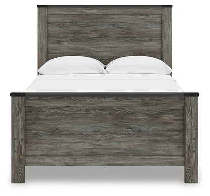 Frandern Full Panel Bed, Dresser and Mirror - B4480B20