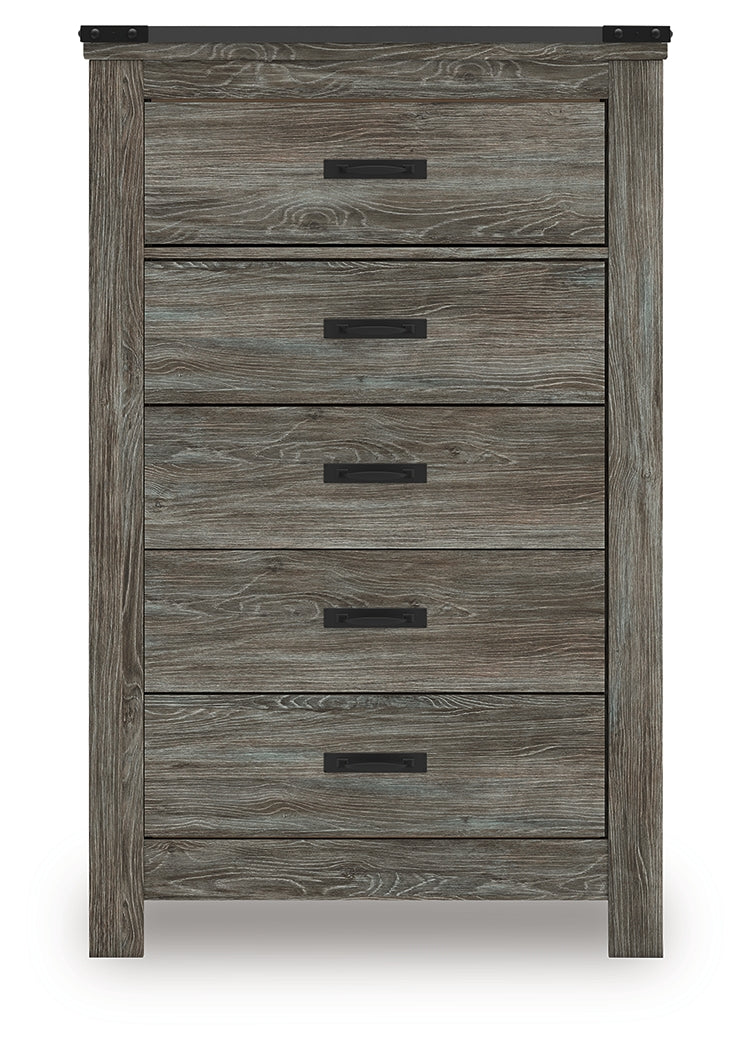 Frandern Gray Chest of Drawers - B4480-46