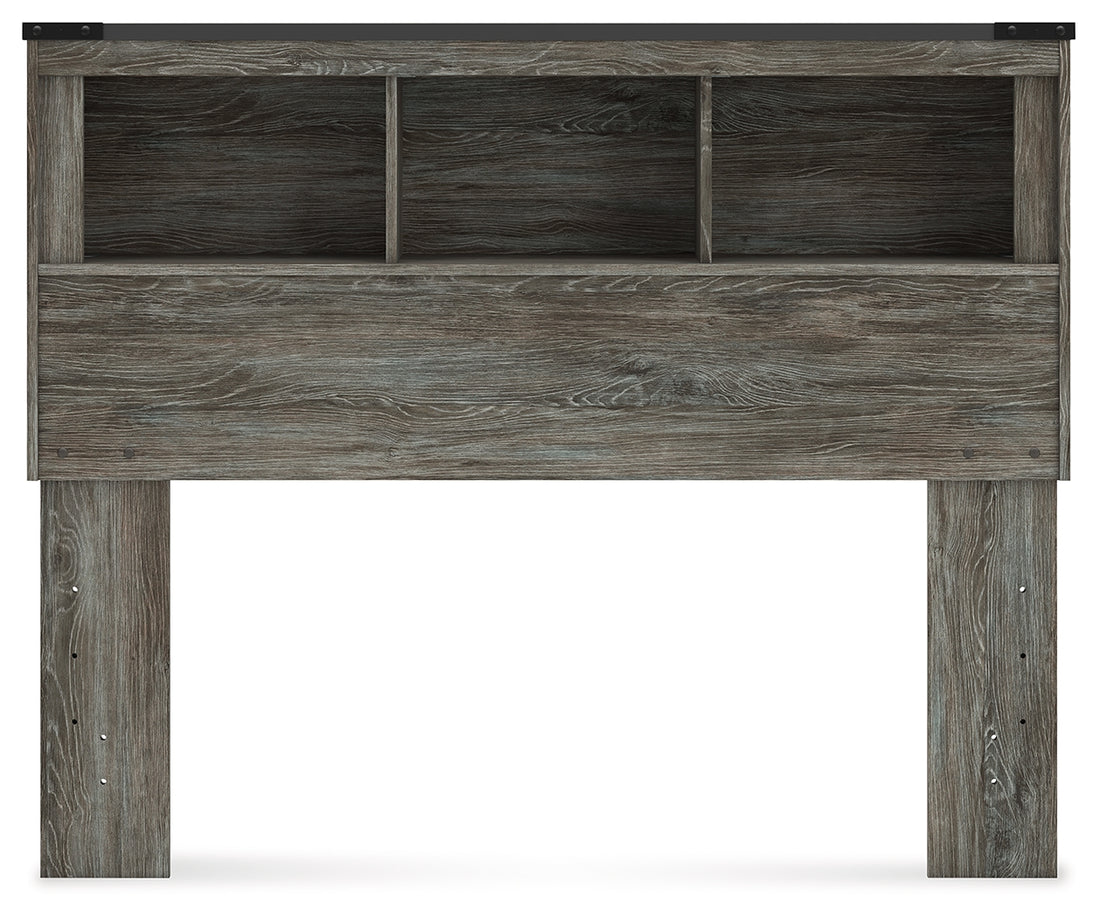 Frandern Gray Full Bookcase Headboard - B4480-85