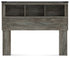 Frandern Gray Full Bookcase Headboard - B4480-85