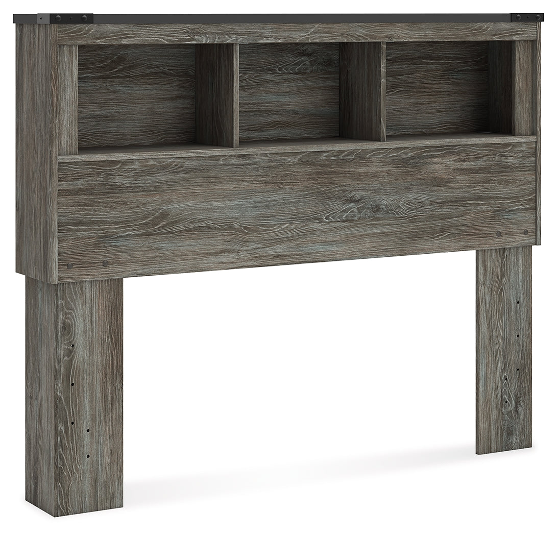 Frandern Gray Full Bookcase Headboard - B4480-85