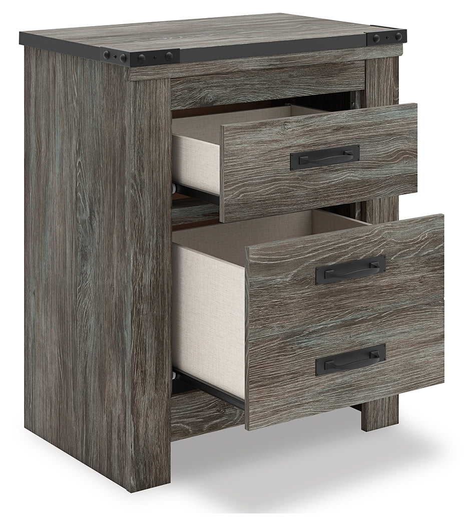 Frandern Gray Nightstand - B4480-92