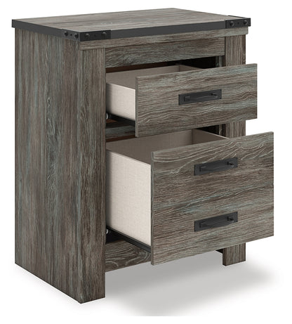 Frandern Gray Nightstand - B4480-92