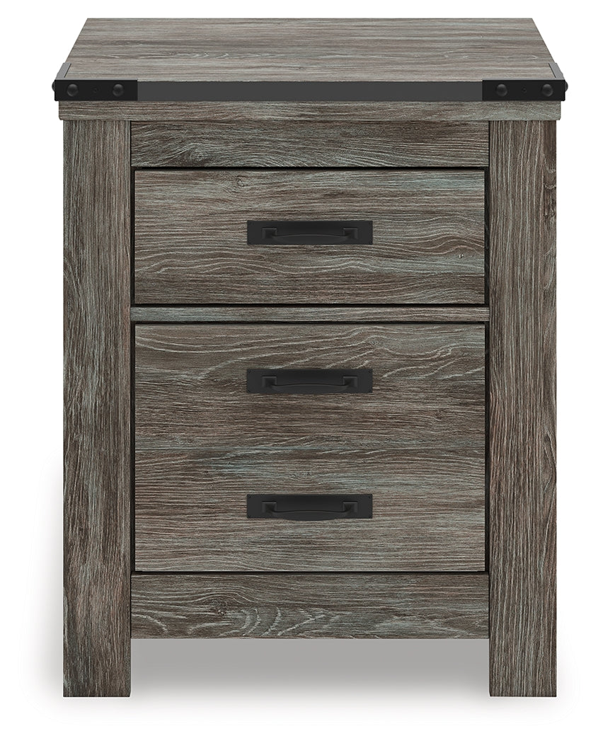 Frandern Gray Nightstand - B4480-92