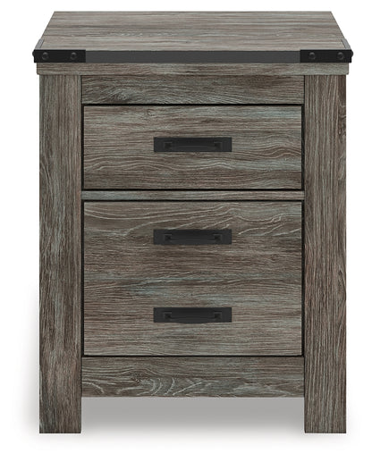 Frandern Gray Nightstand - B4480-92