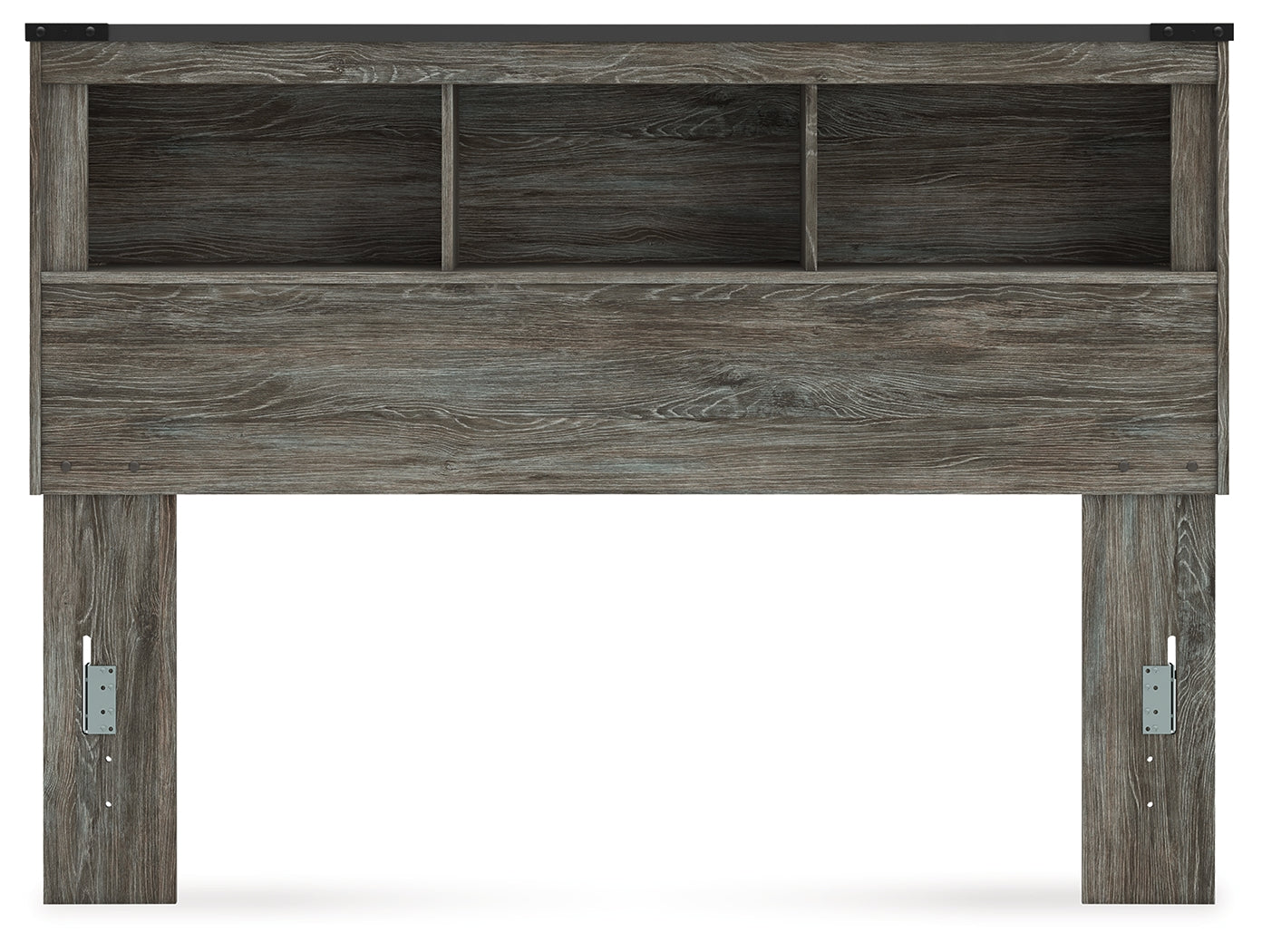 Frandern Gray Queen Bookcase Headboard - B4480-65