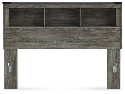 Frandern Gray Queen Bookcase Headboard - B4480-65