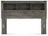 Frandern Gray Queen Bookcase Headboard - B4480-65