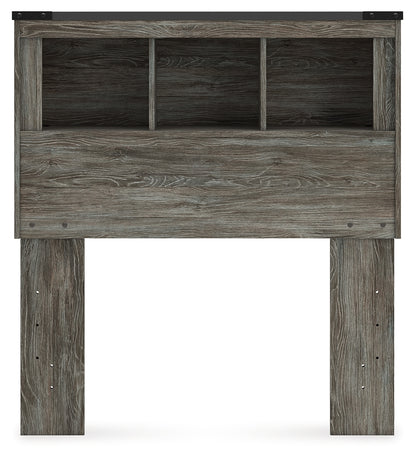 Frandern Gray Twin Bookcase Headboard - B4480-63