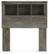 Frandern Gray Twin Bookcase Headboard - B4480-63