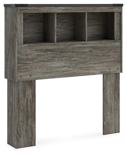 Frandern Gray Twin Bookcase Headboard - B4480-63