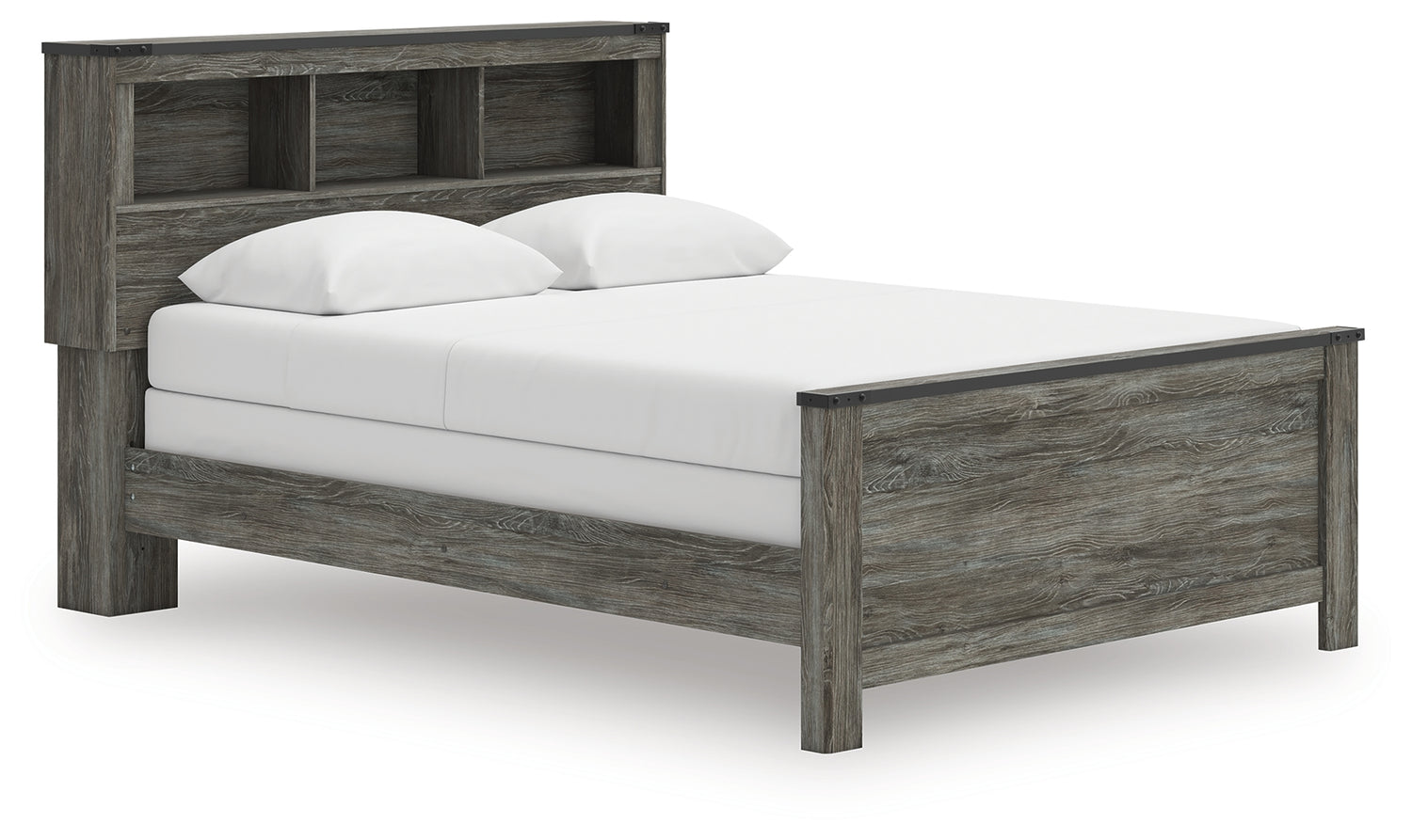 Frandern Queen Bookcase Bed, Dresser and Mirror - B4480B7