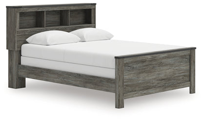 Frandern Queen Bookcase Bed, Dresser and Mirror - B4480B7