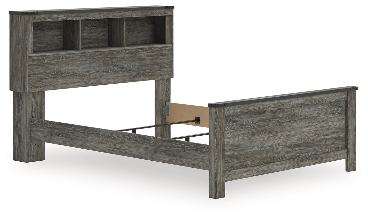 Frandern Queen Bookcase Bed, Dresser and Mirror - B4480B7