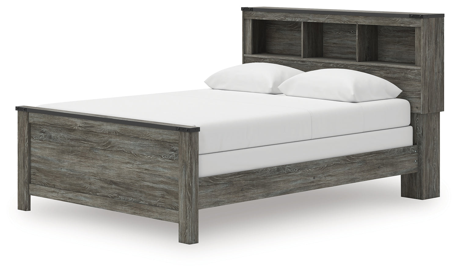 Frandern Queen Bookcase Bed, Dresser and Mirror - B4480B7