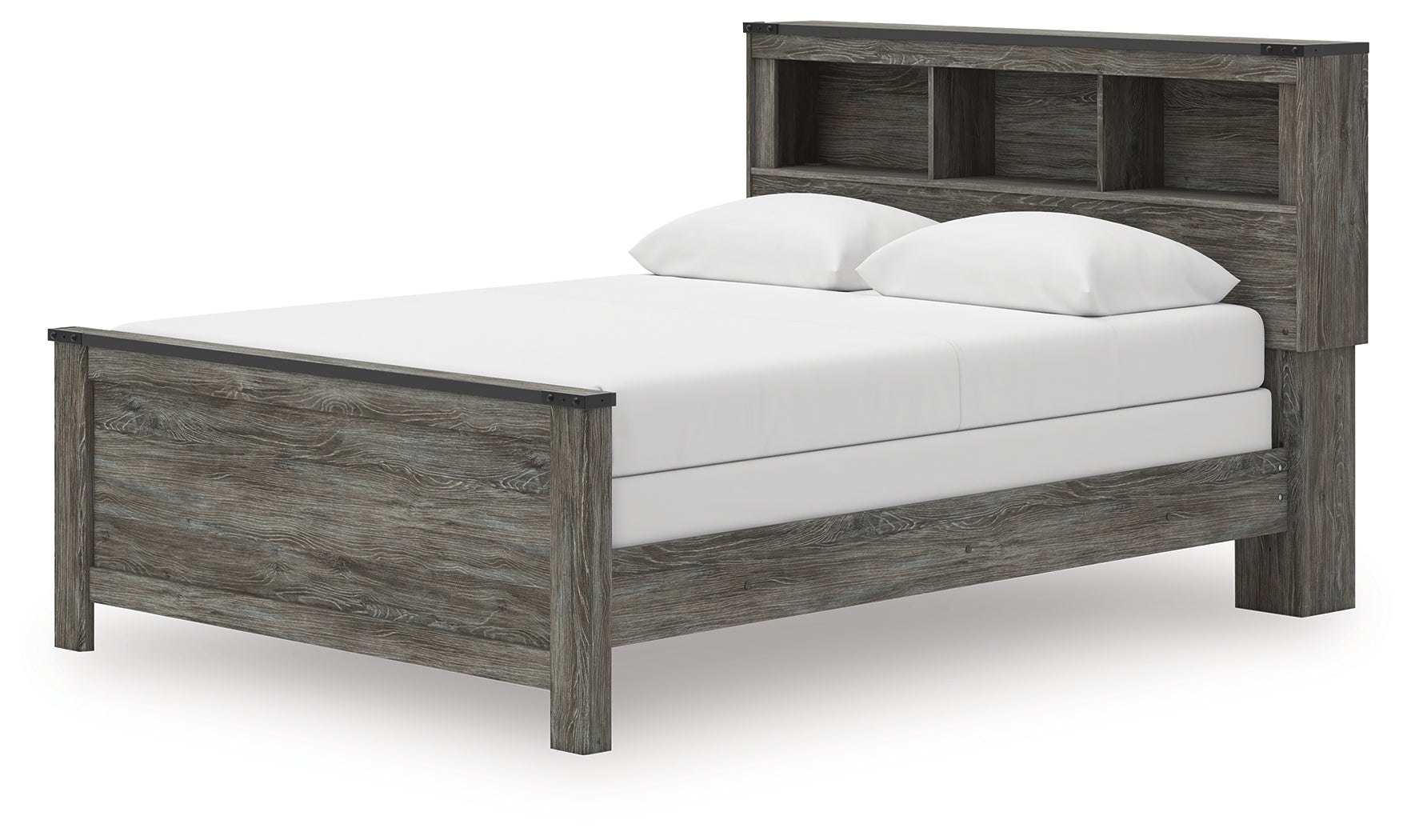 Frandern Queen Bookcase Bed, Dresser and Mirror - B4480B7