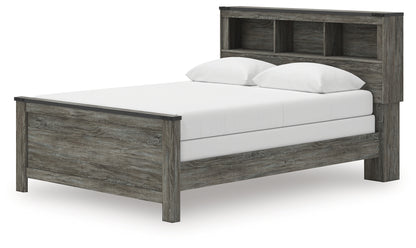 Frandern Queen Bookcase Bed, Dresser and Mirror - B4480B7