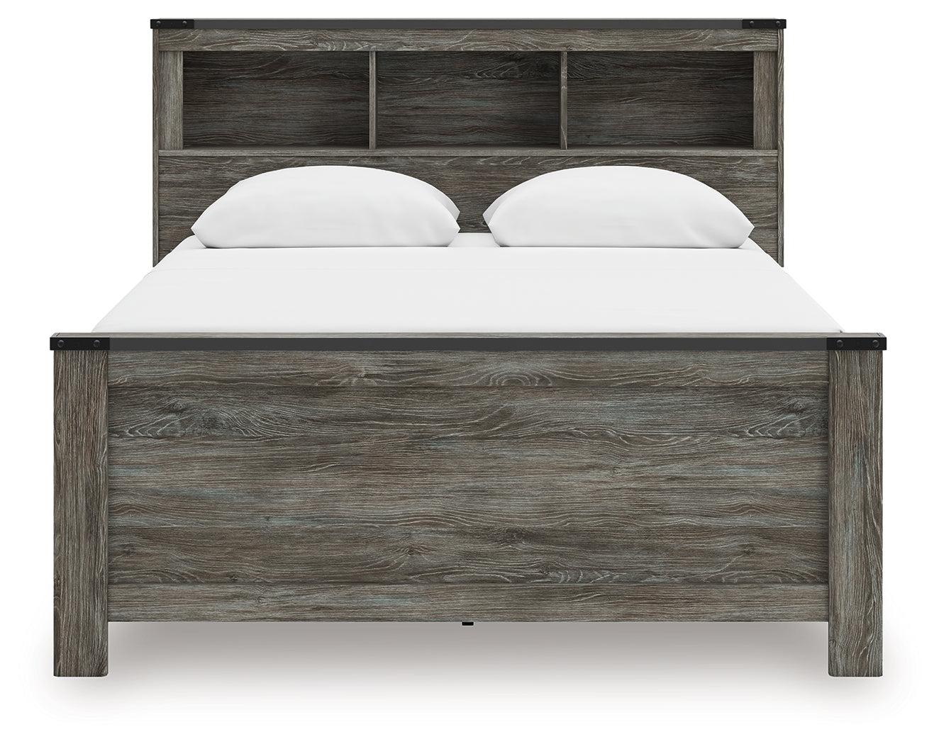 Frandern Queen Bookcase Bed, Dresser and Mirror - B4480B7