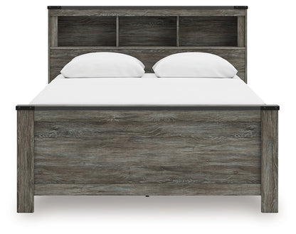 Frandern Queen Bookcase Bed, Dresser and Mirror - B4480B7