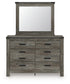 Frandern Queen Panel Bed, Dresser and Mirror - B4480B22