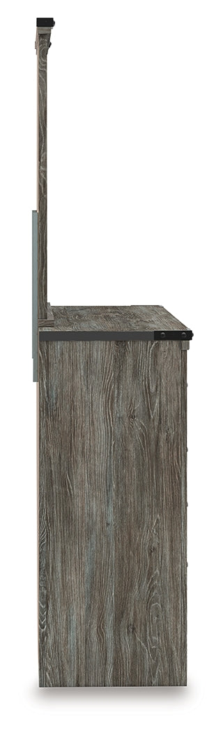 Frandern Queen Panel Bed, Dresser and Mirror - B4480B22