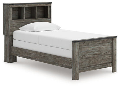 Frandern Twin Bookcase Bed, Dresser and Mirror - B4480B5