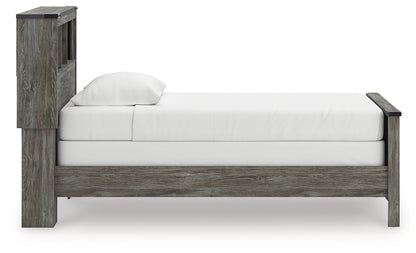 Frandern Twin Bookcase Bed, Dresser and Mirror - B4480B5