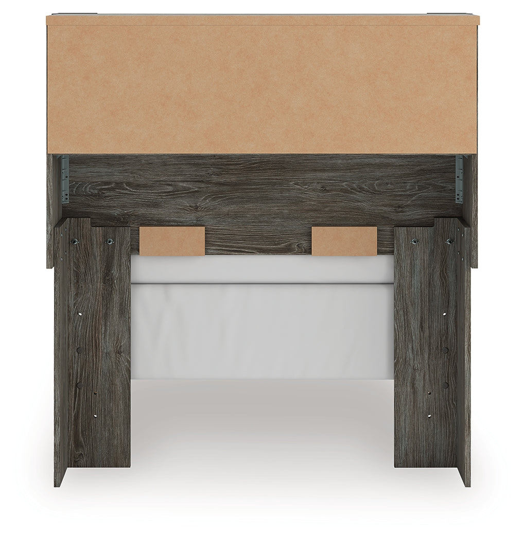 Frandern Twin Bookcase Bed, Dresser and Mirror - B4480B5
