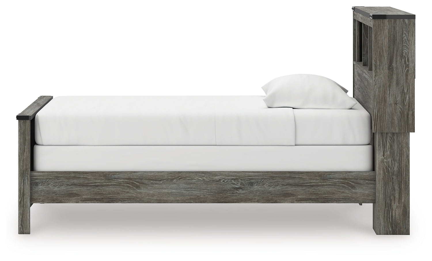 Frandern Twin Bookcase Bed, Dresser and Mirror - B4480B5