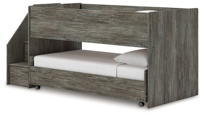 Frandern Twin Over Twin Loft Bed and Mattresses - B4480B27