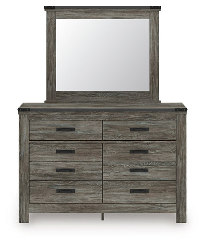 Frandern Twin Panel Bed, Dresser and Mirror - B4480B18