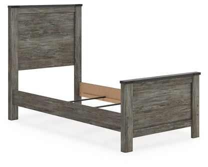 Frandern Twin Panel Bed, Dresser and Mirror - B4480B18