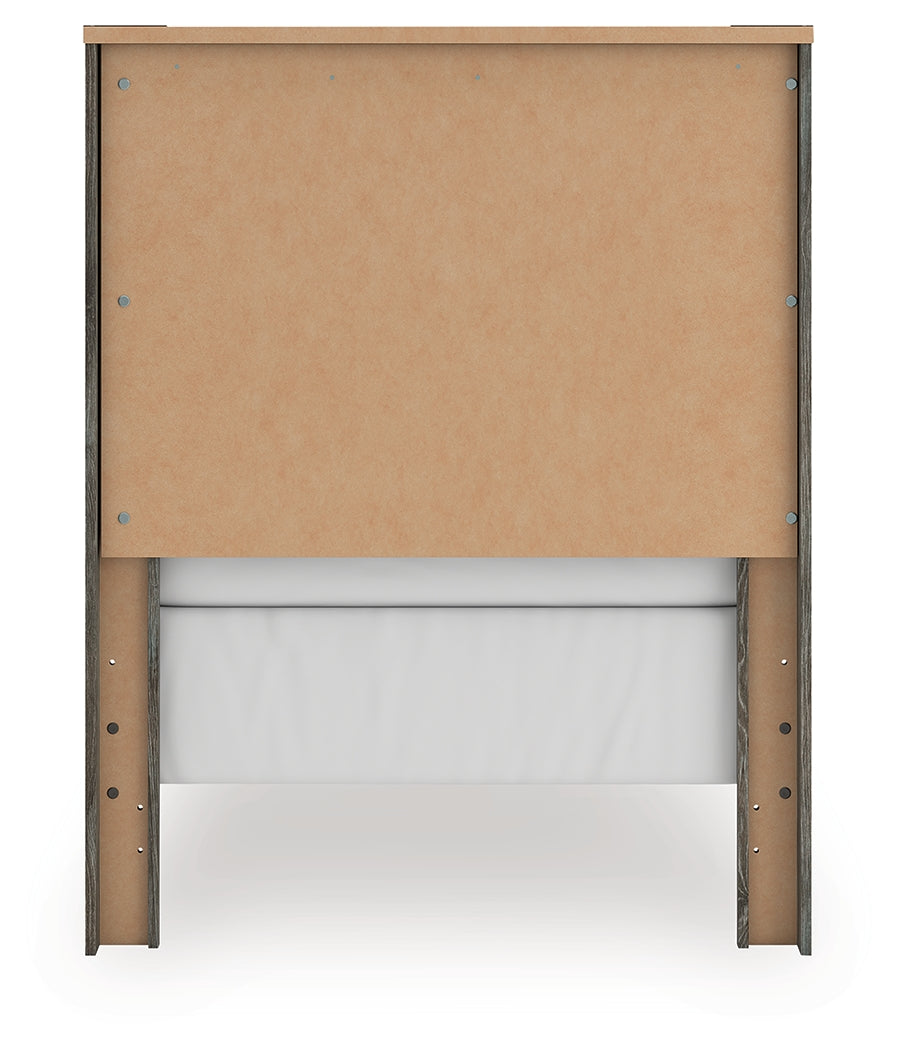 Frandern Twin Panel Bed, Dresser and Mirror - B4480B18