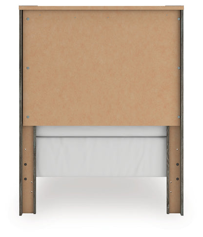 Frandern Twin Panel Bed, Dresser and Mirror - B4480B18