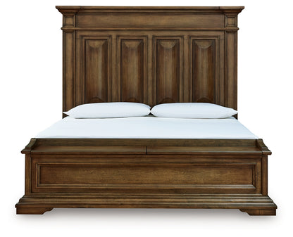 Frantanna Brown California King Panel Storage Bed - PCB949B9