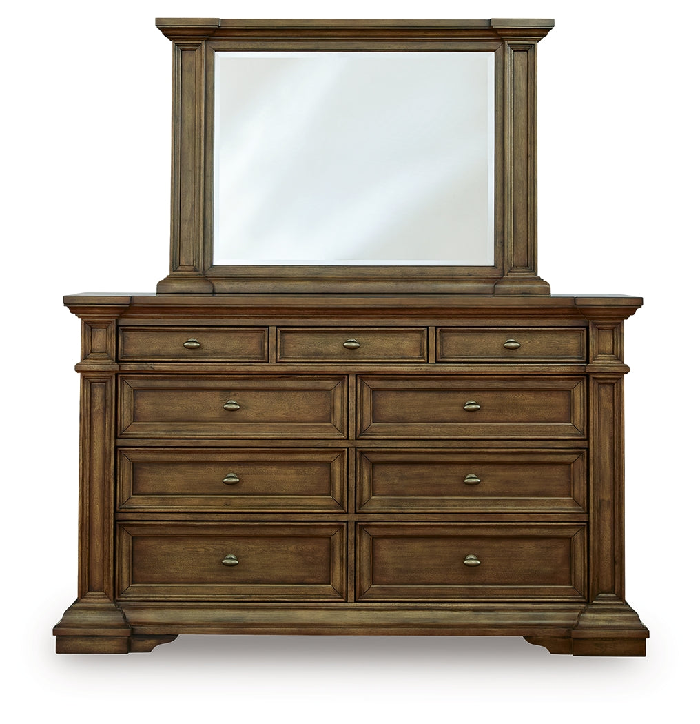 Frantanna Brown Dresser and Mirror - PCB949B1