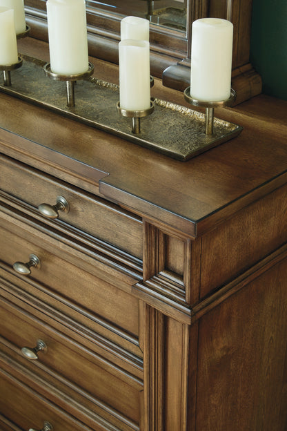 Frantanna Brown Dresser and Mirror - PCB949B1