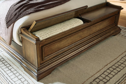 Frantanna Brown King Panel Stroage Bed - PCB949B8