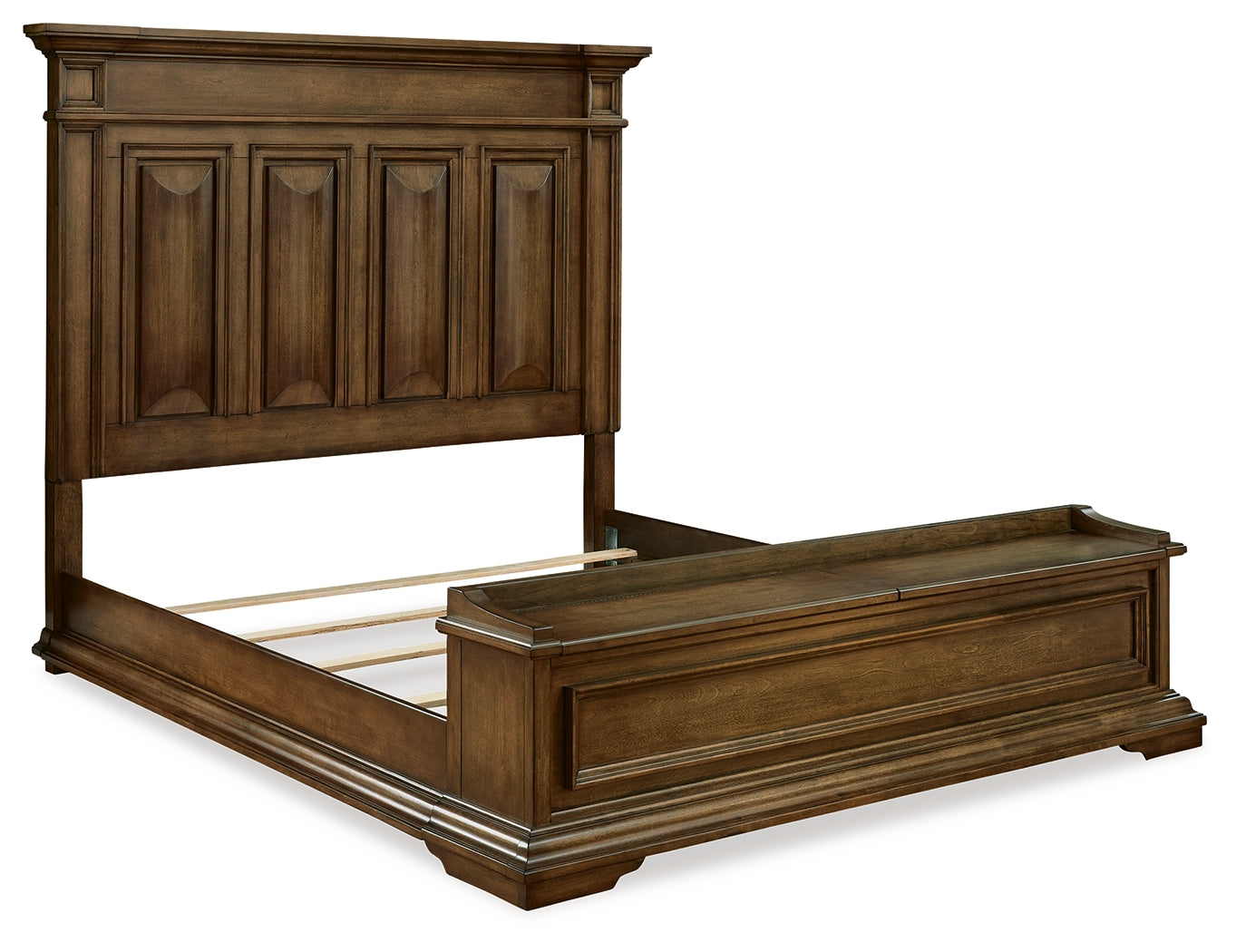 Frantanna Brown King Panel Stroage Bed - PCB949B8
