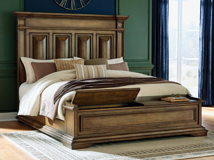 Frantanna Brown King Panel Stroage Bed - PCB949B8