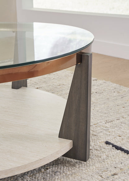Frazwa Coffee Table with 2 End Tables in Multi - PKG018493