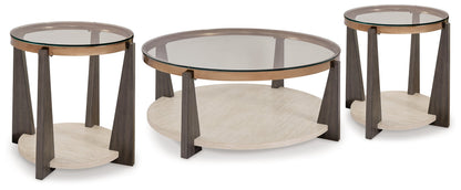 Frazwa Coffee Table with 2 End Tables in Multi - PKG018493