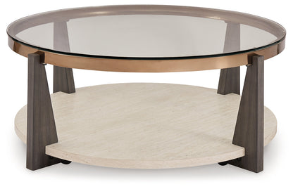 Frazwa Coffee Table with 2 End Tables in Multi - PKG018493